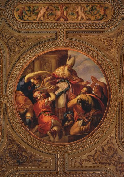 Allegoria del Sacerdozio, dal soffitto della biblioteca da Andrea Schiavone