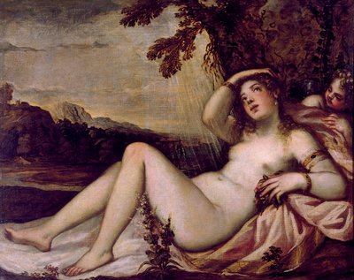 Danae, metà del XVI secolo da Andrea Schiavone