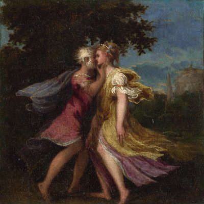 Giove seduce Callisto da Andrea Schiavone