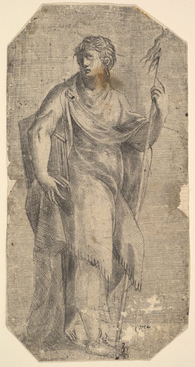 San Matteo con un bastone e un libro, girato a sinistra, ca. 1540-50 da Andrea Schiavone