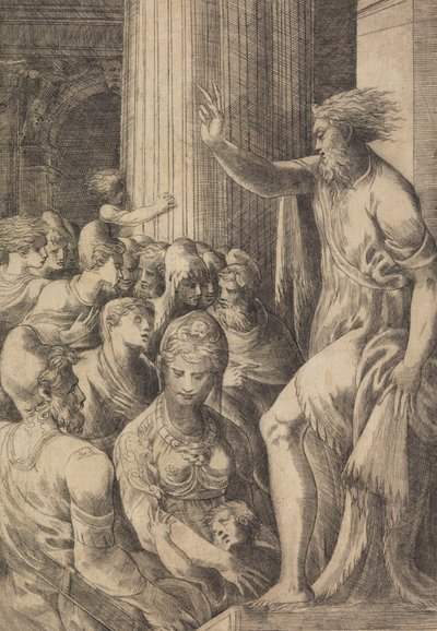 San Paolo predica ad Atene, ca. 1548-53 da Andrea Schiavone