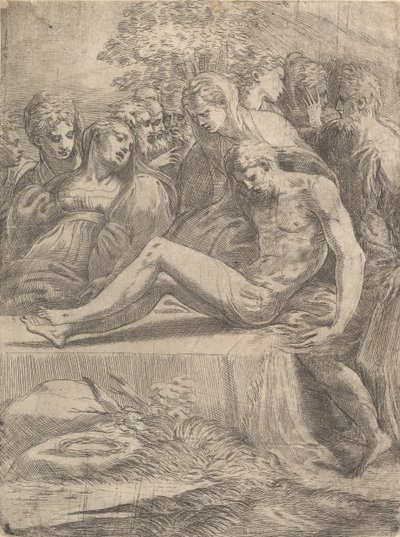 La Lamentazione sul Cristo Morto da Andrea Schiavone