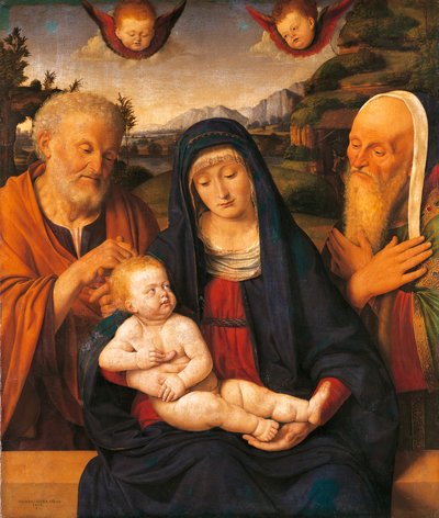 Madonna con Bambino e Santi Giuseppe e Simeone da Andrea Solario