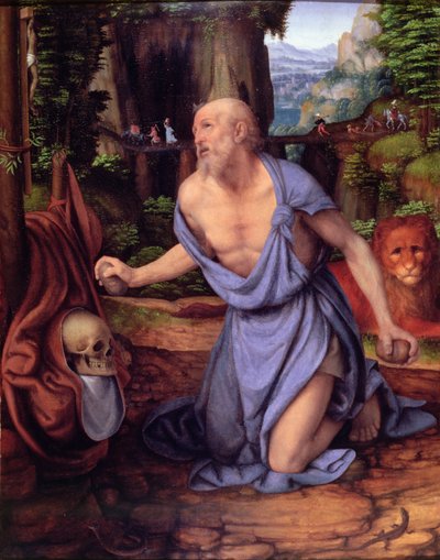 San Girolamo nel deserto, c.1510-15 da Andrea Solario