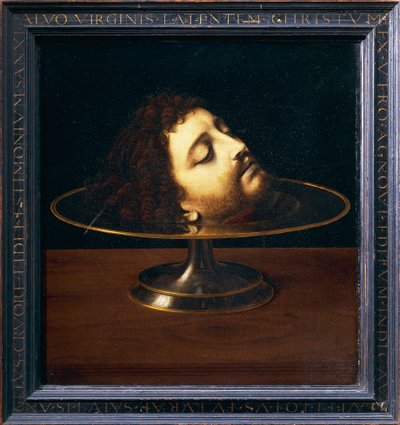 La testa di San Giovanni Battista da Andrea Solario
