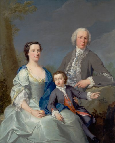 Sir Robert e Lady Smyth con il Loro Figlio, Hervey da Andrea Soldi