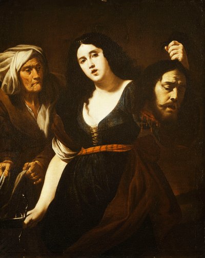 Giuditta con la testa di Oloferne, accompagnata da una serva, c.1625-30 da Andrea Vaccaro