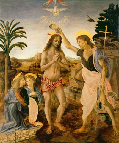Il battesimo di Cristo da Giovanni Battista, c.1475 da Andrea and Vinci Verrocchio