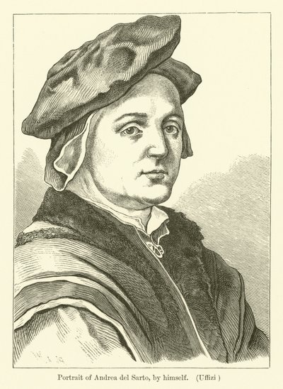 Autoritratto del Pittore Italiano Andrea del Sarto da Andrea del (after) Sarto