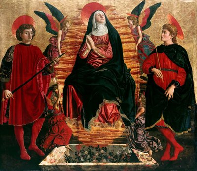 Assunzione della Vergine con i santi Giuliano e Miniato, 1449-1450 da Andrea del Castagno
