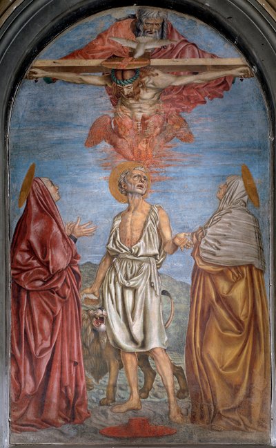 Santissima Trinità con Dio, Gesù Cristo e lo Spirito Santo da Andrea del Castagno