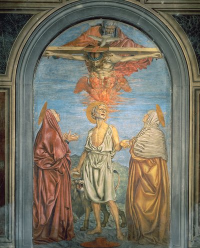 Santissima Trinità con San Girolamo da Andrea del Castagno