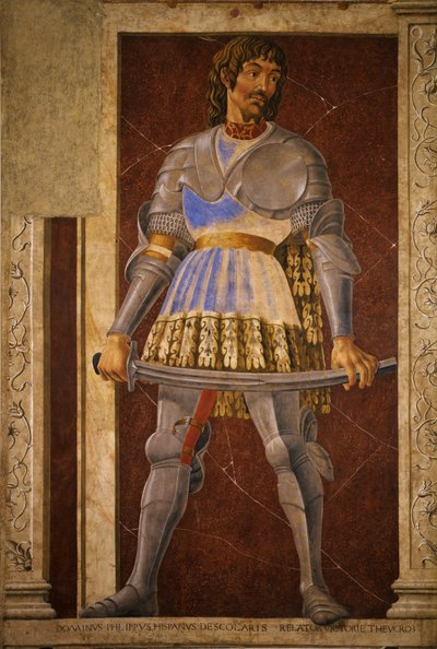 Pippo Spano, Niccolò Acciaiuoli, Francesco Petrarca da Andrea del Castagno