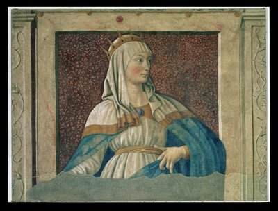 Regina Ester, dalla serie di uomini e donne famosi della Villa Carducci da Andrea del Castagno
