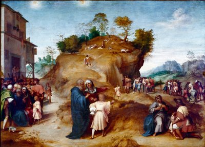 Storia di Giuseppe, figlio di Giacobbe: Giuseppe interpreta i sogni di suo padre da Andrea del Sarto