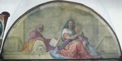 Lunetta raffigurante Madonna del Sacco da Andrea del Sarto