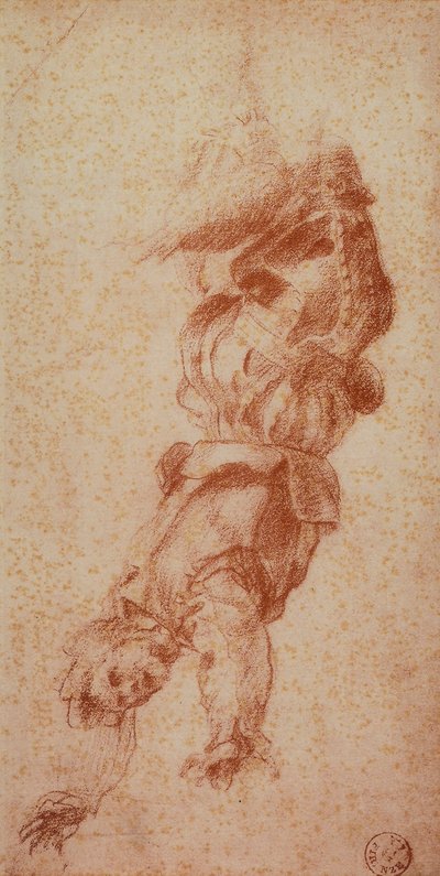 Figura maschile; disegno di Andrea del Sarto. Gabinetto dei Disegni e delle Stampe, Galleria degli Uffizi, Firenze da Andrea del Sarto