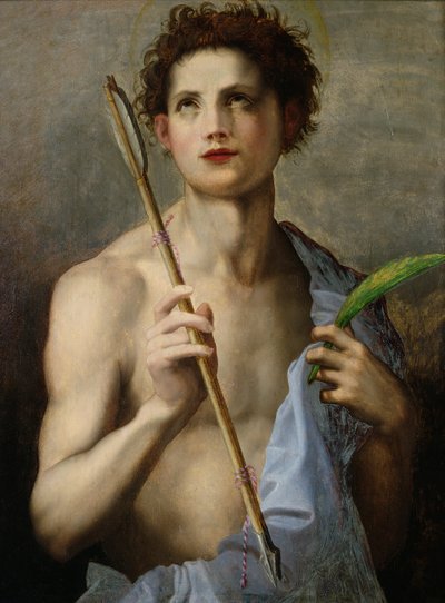 San Sebastiano che tiene due frecce e la palma del martirio da Andrea del Sarto