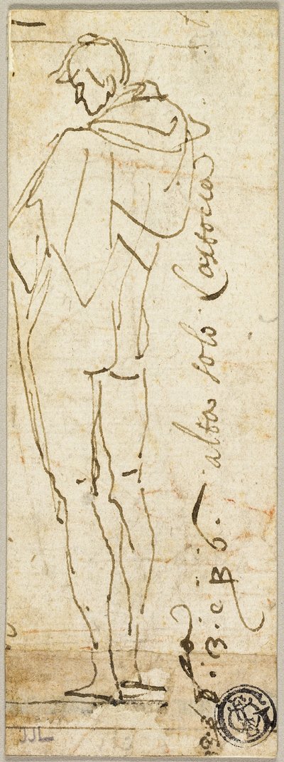 Nudo maschile in piedi da Andrea del Sarto