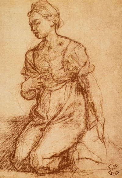Studio di una donna; disegno di Andrea del Sarto. Gabinetto dei Disegni e delle Stampe, Galleria degli Uffizi, Firenze da Andrea del Sarto