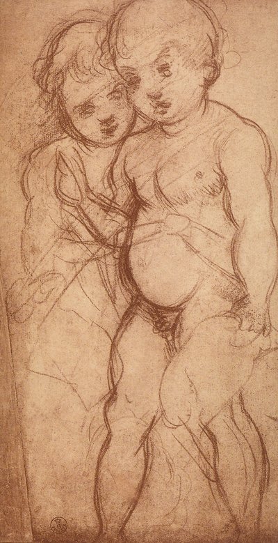 Studio di due cherubini da Andrea del Sarto
