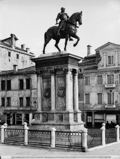 Statua equestre del condottiero Bartolomeo Colleoni (1400-75) (bronzo) da Andrea del Verrocchio