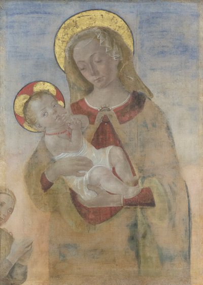 Madonna con bambino e in preghiera da Andrea del Verrocchio