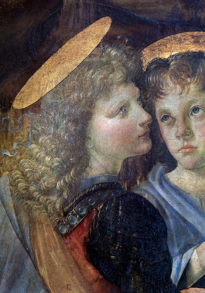 Il battesimo di Cristo (dettaglio) da Andrea del Verrocchio