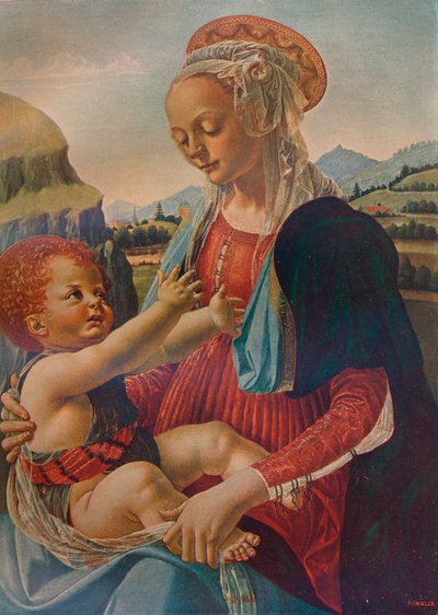 Vergine e Bambino, c1470, 1911 da Andrea del Verrocchio