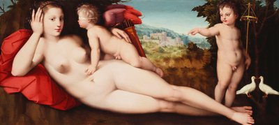 Venere con amore sacro e profano da Andrea di Alessandro Bresciano