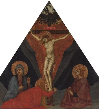 La crocifissione con la Vergine, Maria Maddalena e San Giovanni Evangelista da Andrea di Bartolo