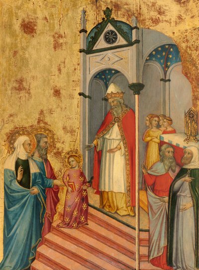 La Presentazione della Vergine al Tempio, c. 1400-1405 da Andrea di Bartolo