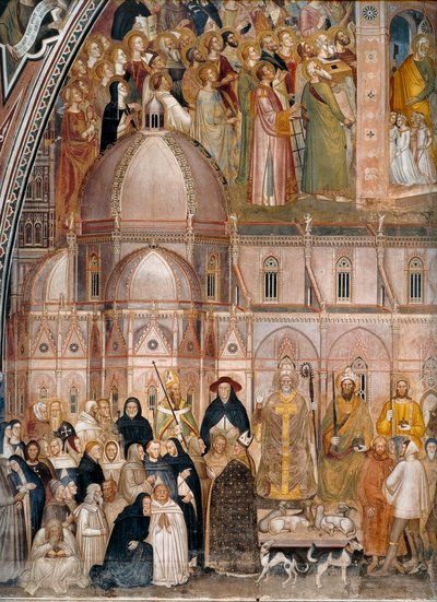 Trionfo della Chiesa, Chiesa militante e trionfante Titoli alternativi:  Allegoria della Chiesa attiva e trionfante e dell