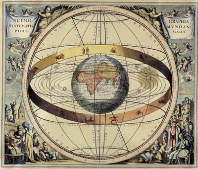 Il sistema di Tolomeo. Atlante Celeste di Andrea Cellarius da Andreas (after) Cellarius