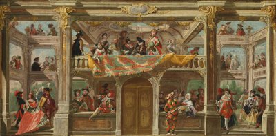 Un Ballo in Maschera in Boemia, ca. 1748 da Andreas Altomonte