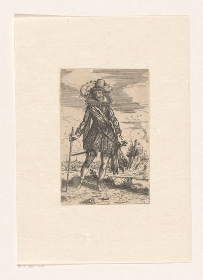 Nobile spagnolo in un paesaggio da Andreas Bretschneider