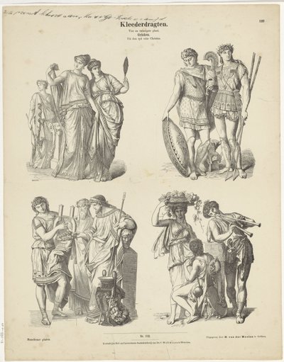 Abbigliamenti / Ventiquattresima tavola. / Greci. / Dal tempo prima di Cristo da Andreas C. Müller