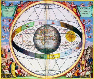 Mappa delle costellazioni cristiane, 1660-1661 da Andreas Cellarius