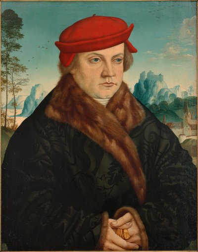 Ritratto di un uomo con berretto rosso da Andreas Haider