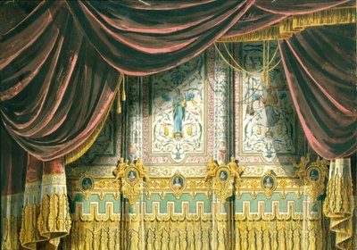Bozzetto per il sipario del Teatro Michajlovskij a San Pietroburgo, 1852 da Andreas Leonhard Roller