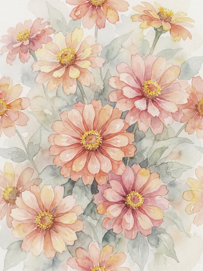 Fiori di zinnia color cipria da Andreas Magnusson