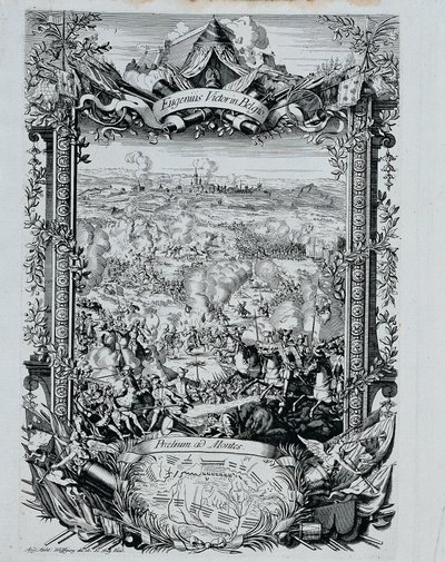 La vittoria del principe Eugenio Francesco di Savoia in Belgio da Andreas Matthias Wolffgang