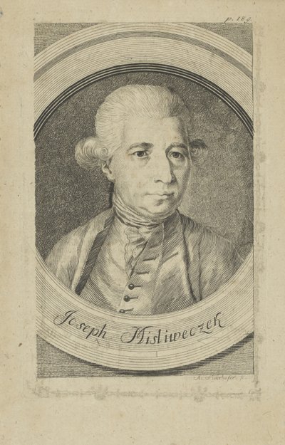 Ritratto del compositore Josef Myslivecek 1737-1781, c. 1780 da Andreas Niederhofer