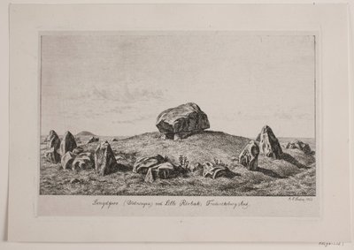 Dolmen presso Lille Rørbæk da Andreas Peter Madsen
