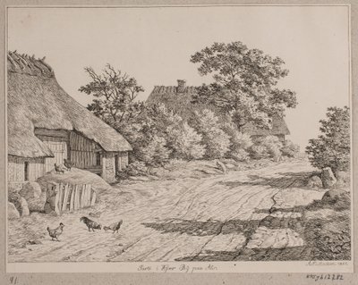 Periferia della città di Kjær su Als da Andreas Peter Madsen