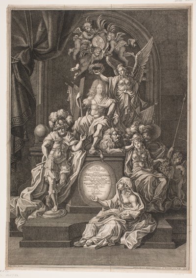 Composizione allegorica con Christian Gyldenløve da Andreas Reinhardt