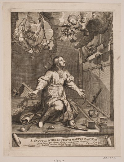 Knud il Santo, martire sofferente da Andreas Reinhardt