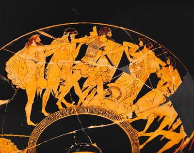 Gli eroi troiani si contendono le armi e le armature dell