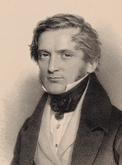 Ritratto del compositore Franz Lachner 1803-1890, 1830 da Andreas Staub