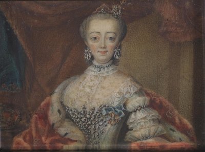 Ritratto della regina Sophie Magdalene di Christian VI da Andreas Thornborg